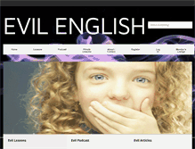 Tablet Screenshot of evilenglish.net